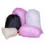 Custom logo eco friendly storage pouch non woven drawstring shoes dust bag 35*45 cm