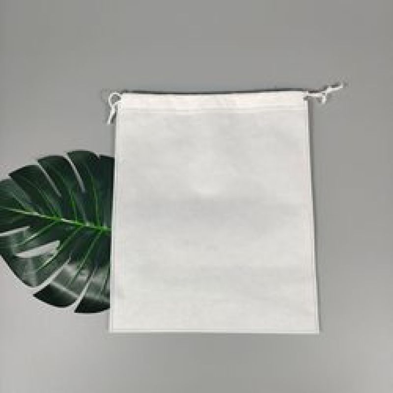 Custom logo eco friendly storage pouch non woven drawstring shoes dust bag 35*45 cm