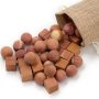 2022 CHENGBAI  light Coffee Wedding Favor Hessian Vintage Sack Pouches Mini Jute Drawstring  Bags