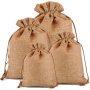 2022 CHENGBAI  light Coffee Wedding Favor Hessian Vintage Sack Pouches Mini Jute Drawstring  Bags