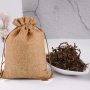 2022 CHENGBAI  light Coffee Wedding Favor Hessian Vintage Sack Pouches Mini Jute Drawstring  Bags