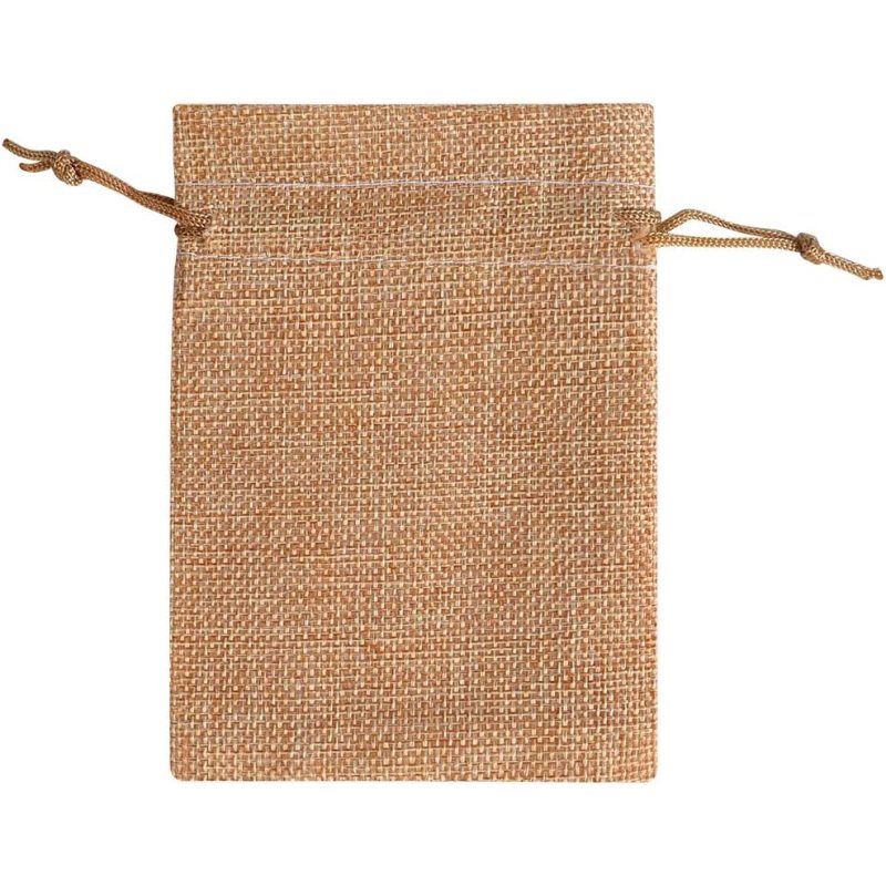 2022 CHENGBAI  light Coffee Wedding Favor Hessian Vintage Sack Pouches Mini Jute Drawstring  Bags