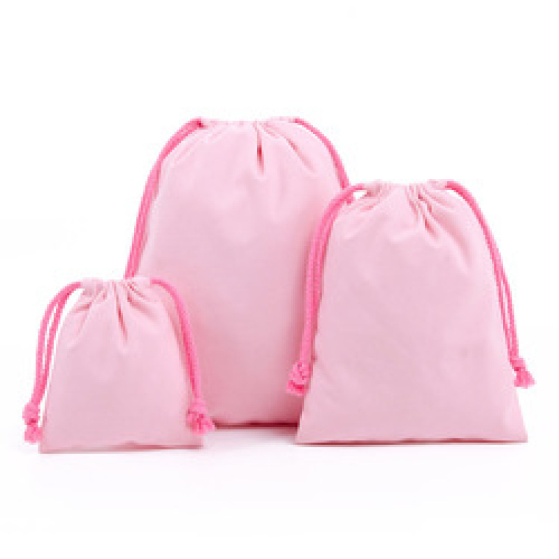 Custom Logo Printed Organic Cotton Canvas Drawstring Gift Bag Jewelry Pouch