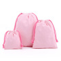 Custom Logo Printed Organic Cotton Canvas Drawstring Gift Bag Jewelry Pouch
