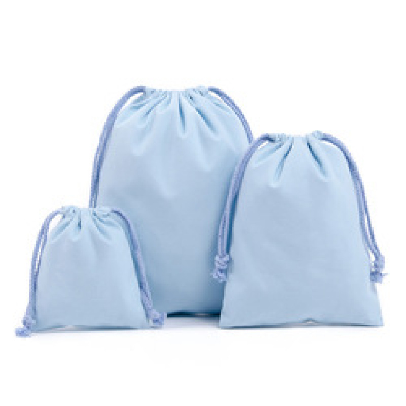 Custom Logo Printed Organic Cotton Canvas Drawstring Gift Bag Jewelry Pouch