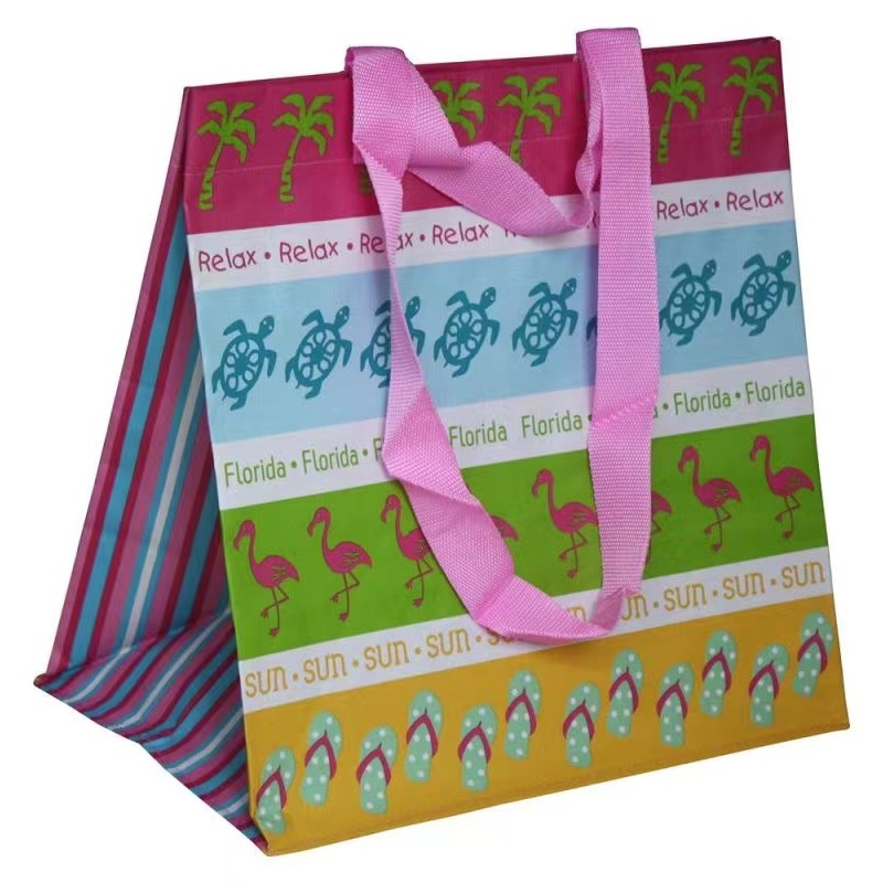Custom Design Reusable Tote Bag China Suppliers Polypropylene Pp Woven Fabric Laminated Shopping Bag With Logo