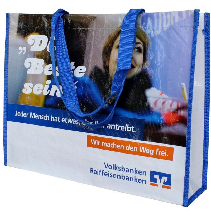 Custom Design Reusable Tote Bag China Suppliers Polypropylene Pp Woven Fabric Laminated Shopping Bag With Logo