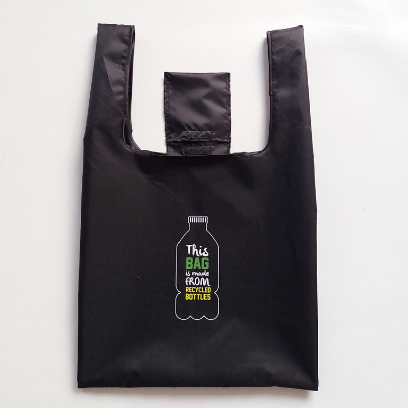 eco friendly waterproof polyester grocery reusable foldable shopping bag with logo