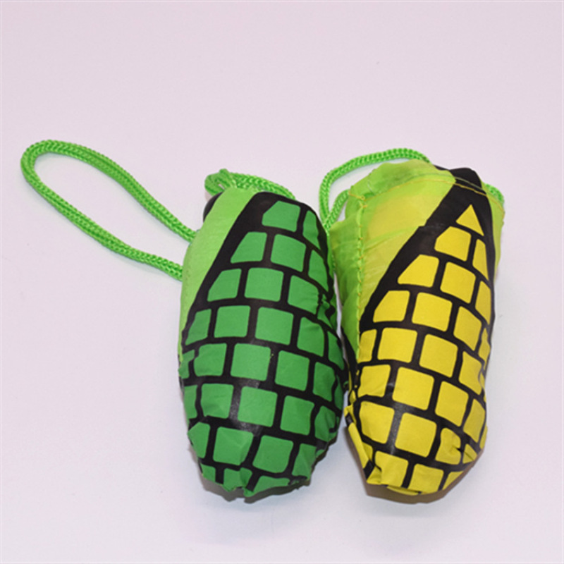 polyester fruit folding bag reusable foldable shopping bag with customized logo