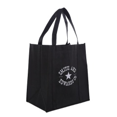 Customer Logo Large Capacity High Quality   Reusable Non Woven Grocery Shopping Bag