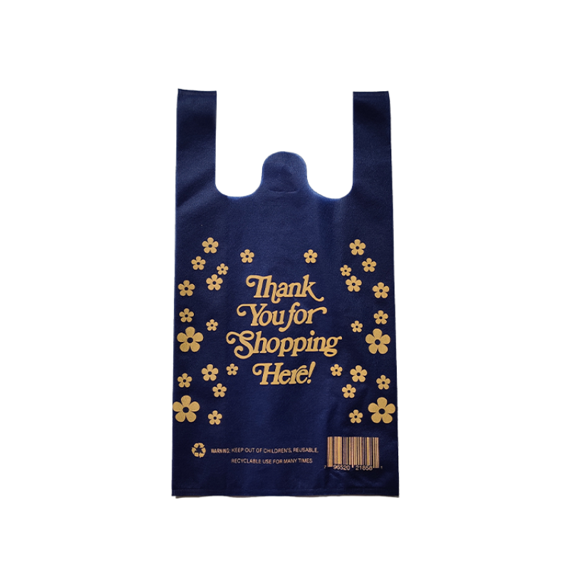 D cut pp non woven T-shirt bag custom printing Easy degradation non-woven shopping bags gift shopping bags