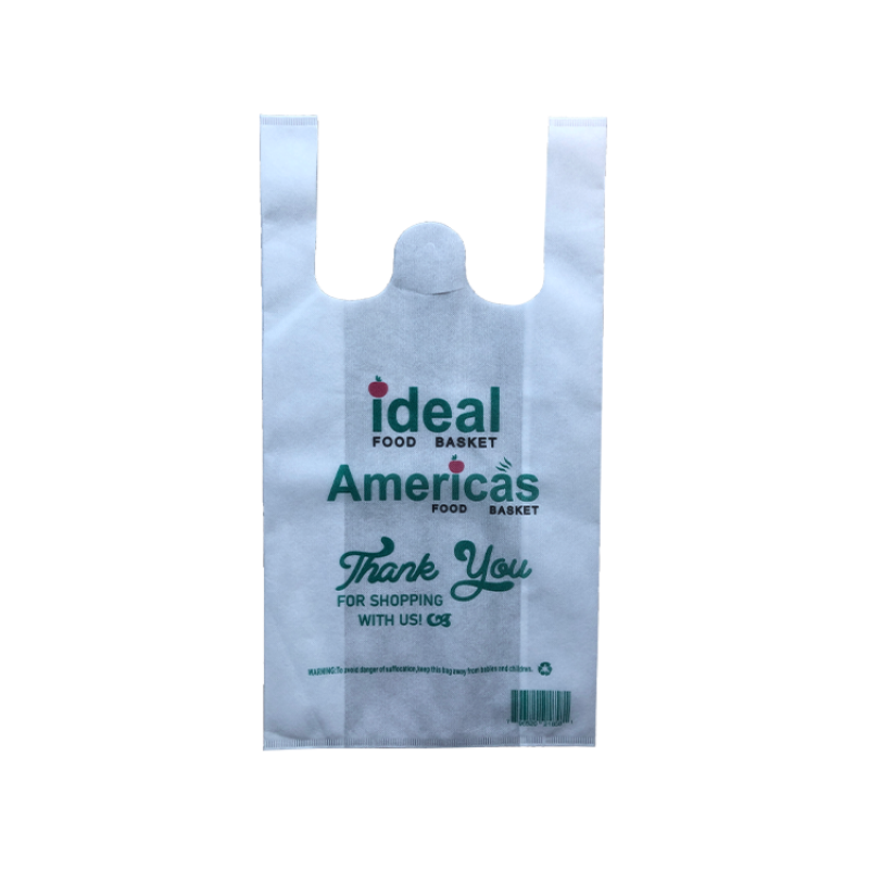 D cut pp non woven T-shirt bag custom printing Easy degradation non-woven shopping bags gift shopping bags