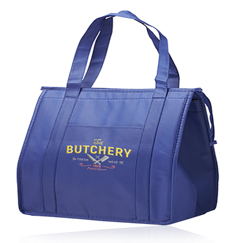 Wholesale Preimum Non-woven Aluminum Film Insulated Cooler Bag Custom Logo Thermal Cooler Bag