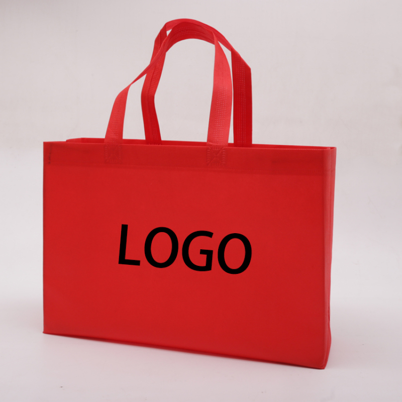 Promotional pp non-woven printed tote bag wholesale eco reusable non woven shopping bags with logo