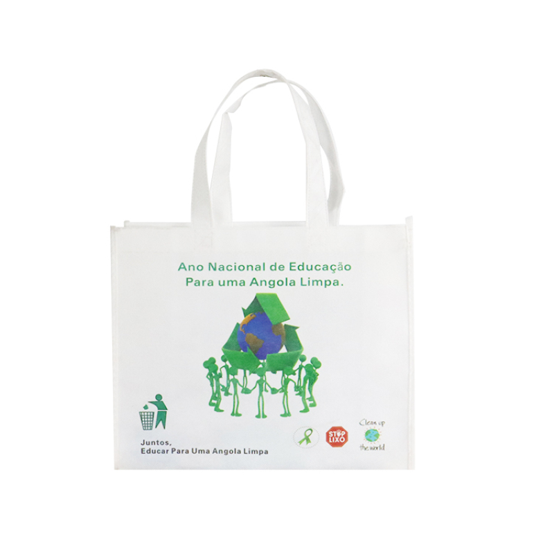 Cheap  Custom full color printing biodegradable reusable grocery pp laminated non woven shopping bag