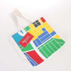 wholesale reusable eco friendly customized canvas tote shopping bags with logos