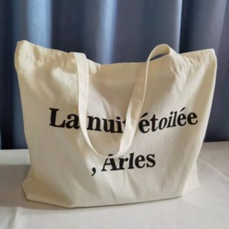Female portable custom logo large capacity canvas shoulder tote bag for women