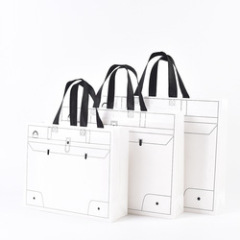 Wholesale portable eco friendly pp laminated non woven fabric shopping bag with logo