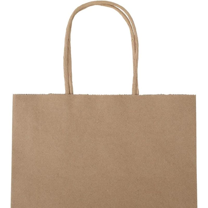 Wholesale High Quality Custom  Printed Brown Kraft  Paper Gift Shopping  Bag For Packaging