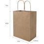 Wholesale High Quality Custom  Printed Brown Kraft  Paper Gift Shopping  Bag For Packaging