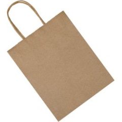 Wholesale High Quality Custom  Printed Brown Kraft  Paper Gift Shopping  Bag For Packaging