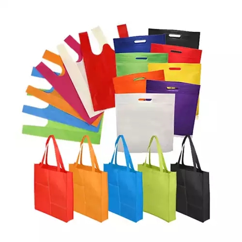 Promotional pp non-woven bag supermarket recycle ultrasonic non woven shopping tote bag