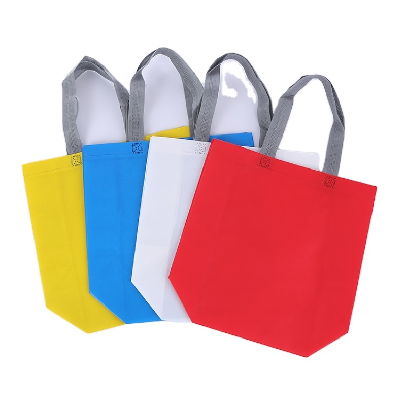 Promotional pp non-woven bag supermarket recycle ultrasonic non woven shopping tote bag