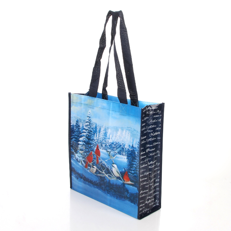 high quality eco friendly laminated reusable printable logo non woven shopping tote bag