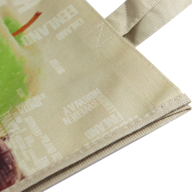 2021 hot selling cheap price Custom logo printing eco -friendly RPET Recycle Grocery Tote Non Woven Reusable Shopping Bag