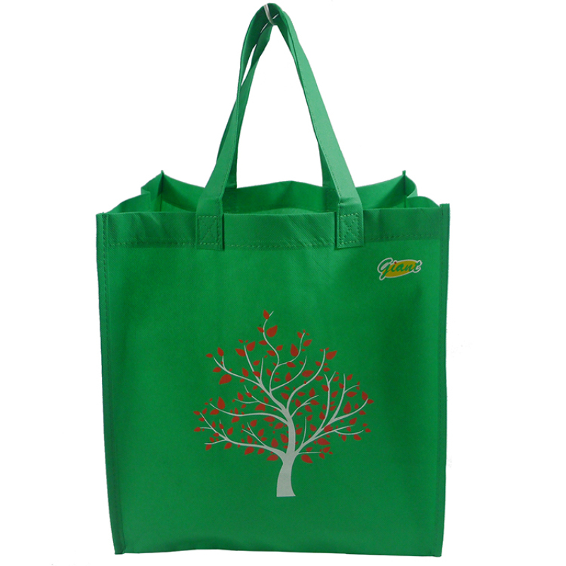 2021 promotional heavy duty non-woven 6 bottle wine tote bag for wine bottles