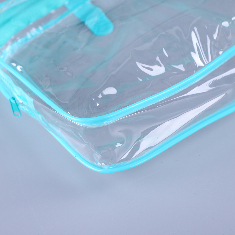 Custom Logo Clear PVC Cosmetic Bag Waterproof Transparent Cosmetic Makeup Bag Travel Toiletry Wash Bag