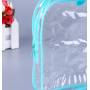 Custom Logo Clear PVC Cosmetic Bag Waterproof Transparent Cosmetic Makeup Bag Travel Toiletry Wash Bag