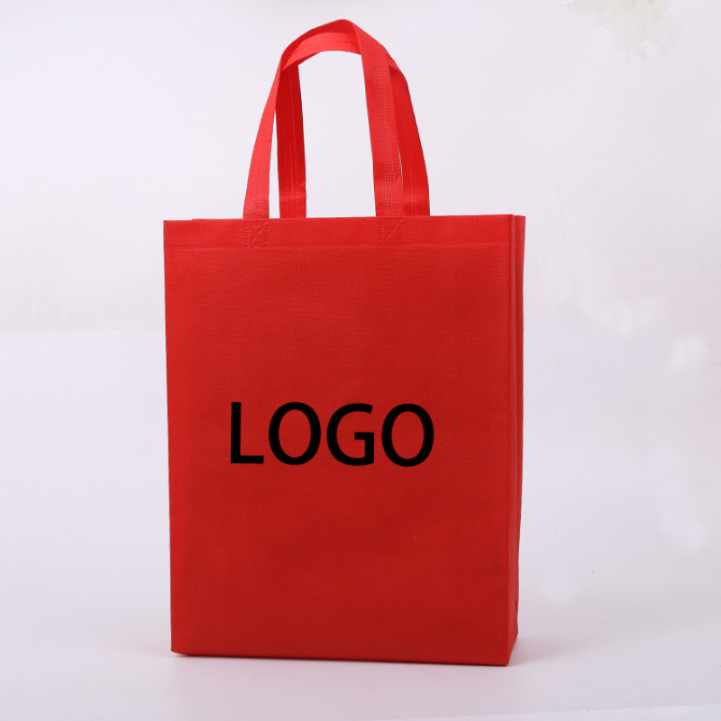 Free Sample Promotional Reusable Eco Grocery Shopping Non Woven Tote Bags