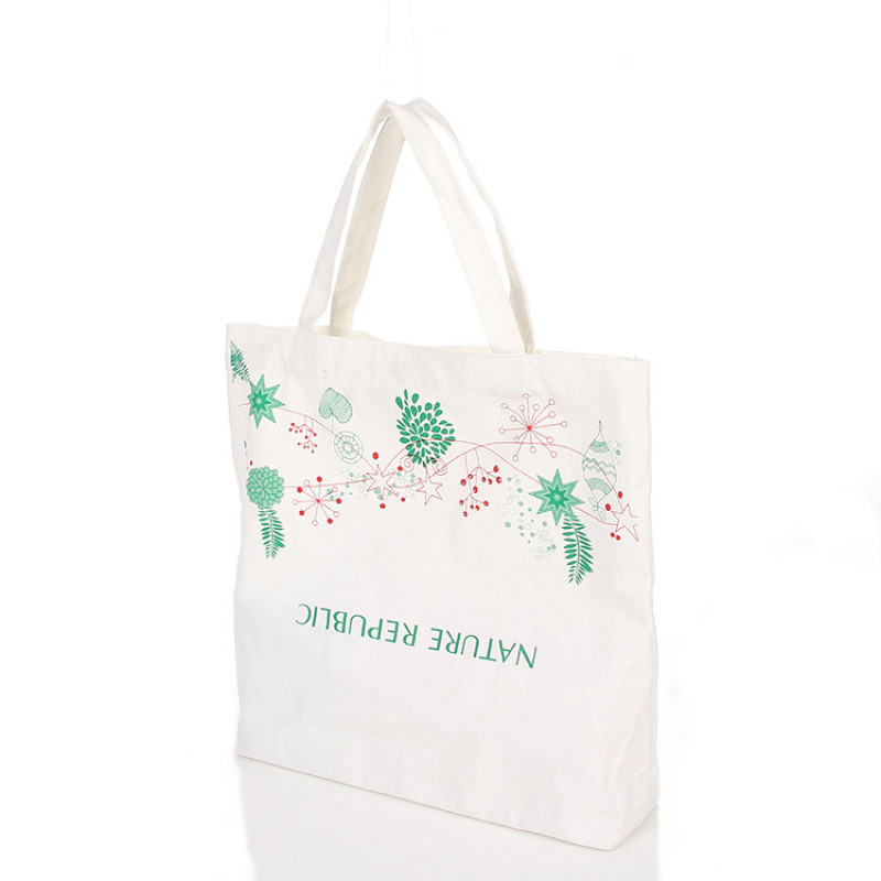 Wholesale Fashion Custom Canvas Tote Bag Women  Cotton Shopping Bags with Custom Logo