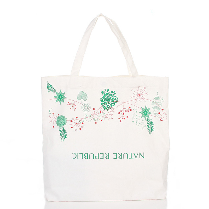 Wholesale Fashion Custom Canvas Tote Bag Women  Cotton Shopping Bags with Custom Logo