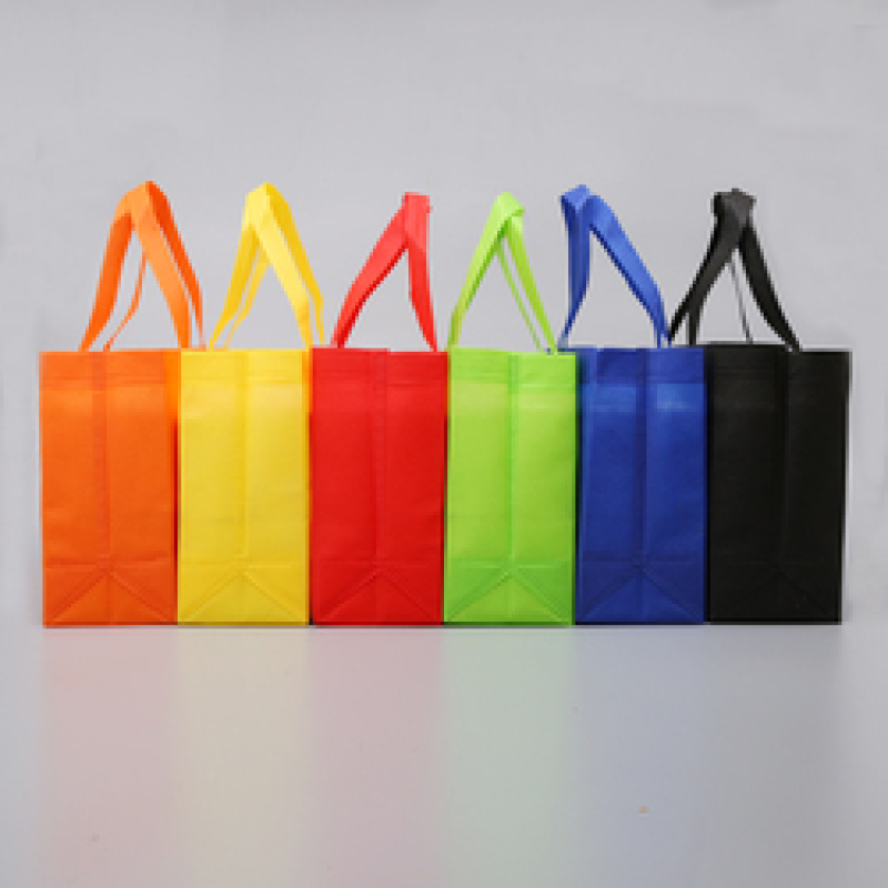 Custom Wholesale Stock Recycle Non Woven Shopping Eco Bags With Logo