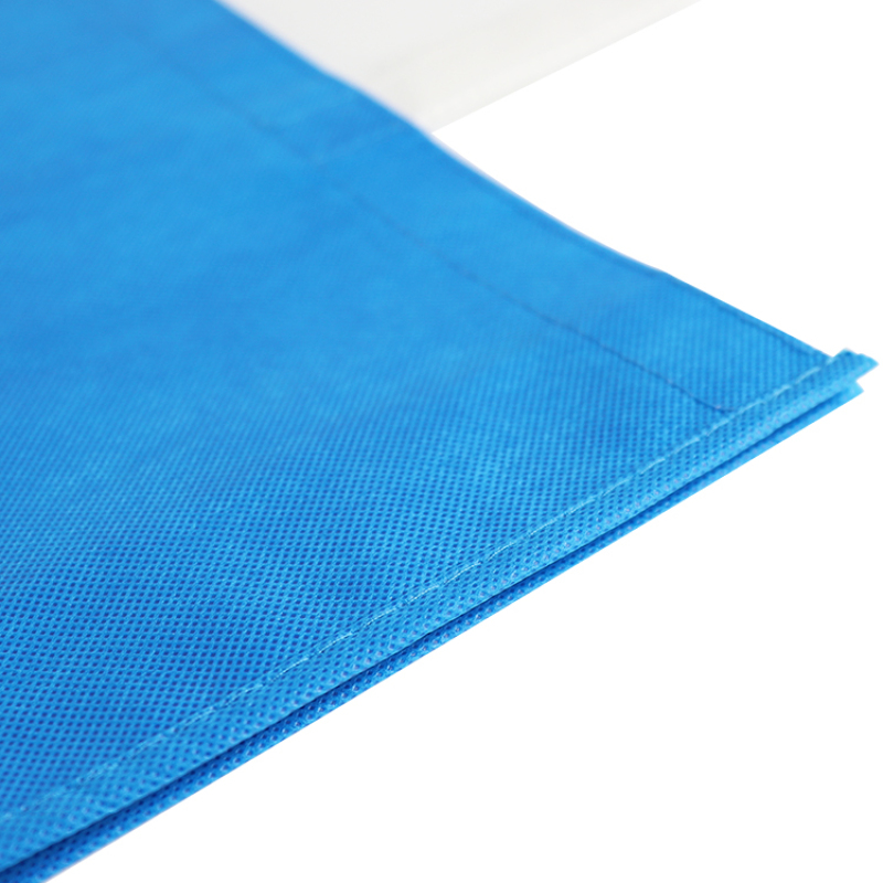 2021 New Custom Logo Printed Promotional Blue Pp Non Woven Bag Reusable Carry Shopping Tote Non Woven Bag