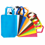 Stock blank promotional biodegradable eco friendly non woven bags for shopping with logo
