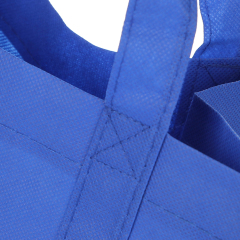 wholesale extended handles portable customized non woven bags for shopping with logo