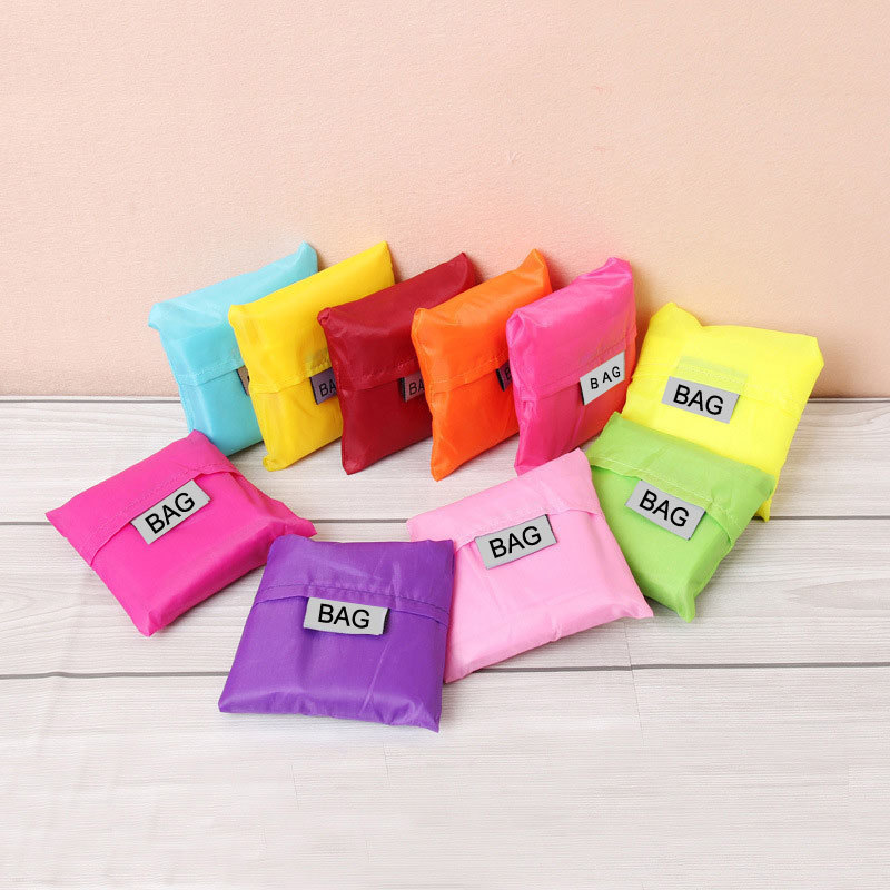 Custom logo eco friendly nylon grocery reusable polyester foldable shopping bag