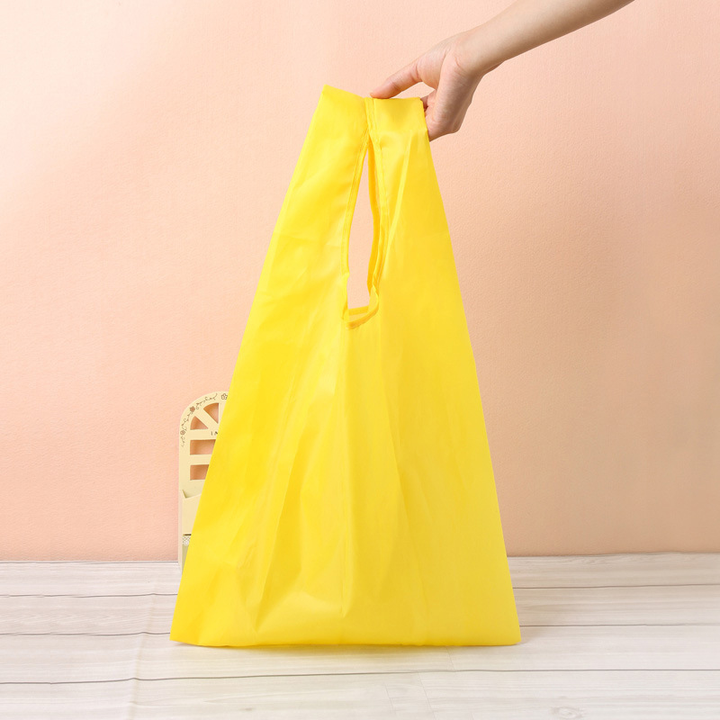 Custom logo eco friendly nylon grocery reusable polyester foldable shopping bag