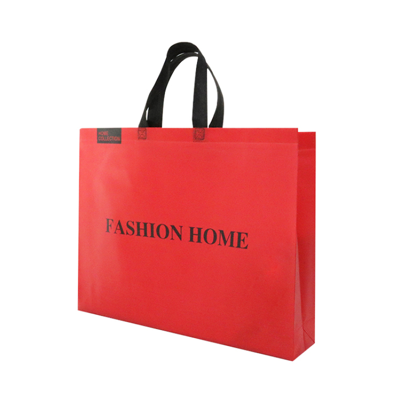 Wholesale Custom Laminated Non Woven Tote Bag Promotional Foldable Reusable Grocery Shopping Bag
