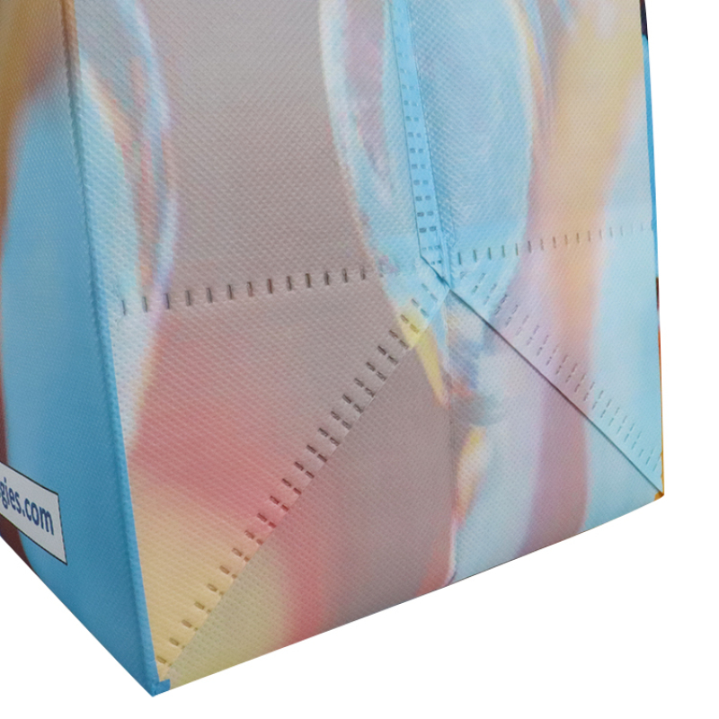 Promotional eco friendly reusable laminated non woven bags for shopping with custom logo