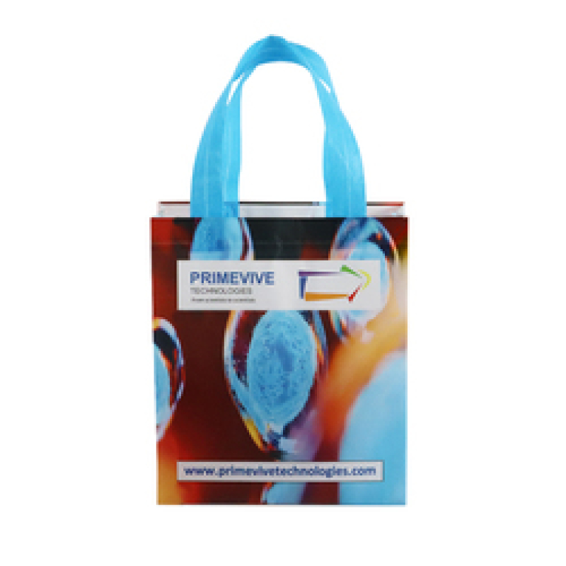 Promotional eco friendly reusable laminated non woven bags for shopping with custom logo