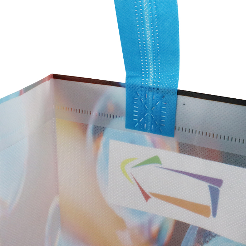 Promotional eco friendly reusable laminated non woven bags for shopping with custom logo