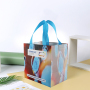 Promotional eco friendly reusable laminated non woven bags for shopping with custom logo