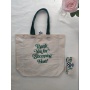 wholesale Custom logo Reusable blank canvas tote bag women foldable cotton  canvas shopping Folding Foldable bags