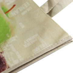 High Quality Eco Custom Printed Logo Reusable Grocery RPET PP Non-Woven Shopping Bags 120gsm 140gsm PP Woven Bag