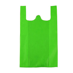 Wholesale Colorful Reusable    Non Woven T shirt Shopping bag with Customer Printed LOGO for Super Market
