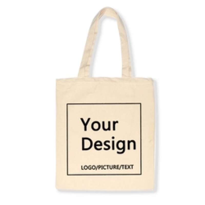 eco friendly recycled organic cotton blank custom printed tote canvas shopping bags
